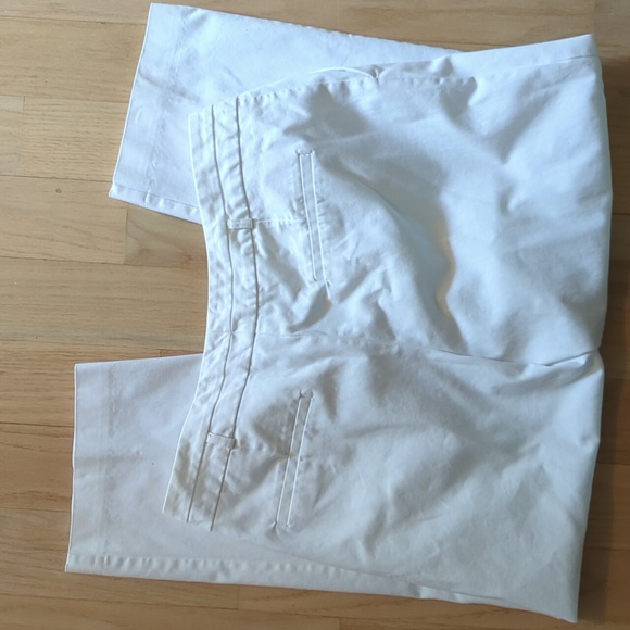 Worthington Modern Fit Size 14 White Cotton Pants with Pockets - Picture 3 of 4